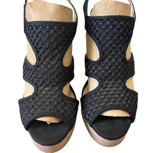 NWT Lucky Brand Women’s Open Toe Platform Wedge Espadrille Sandals